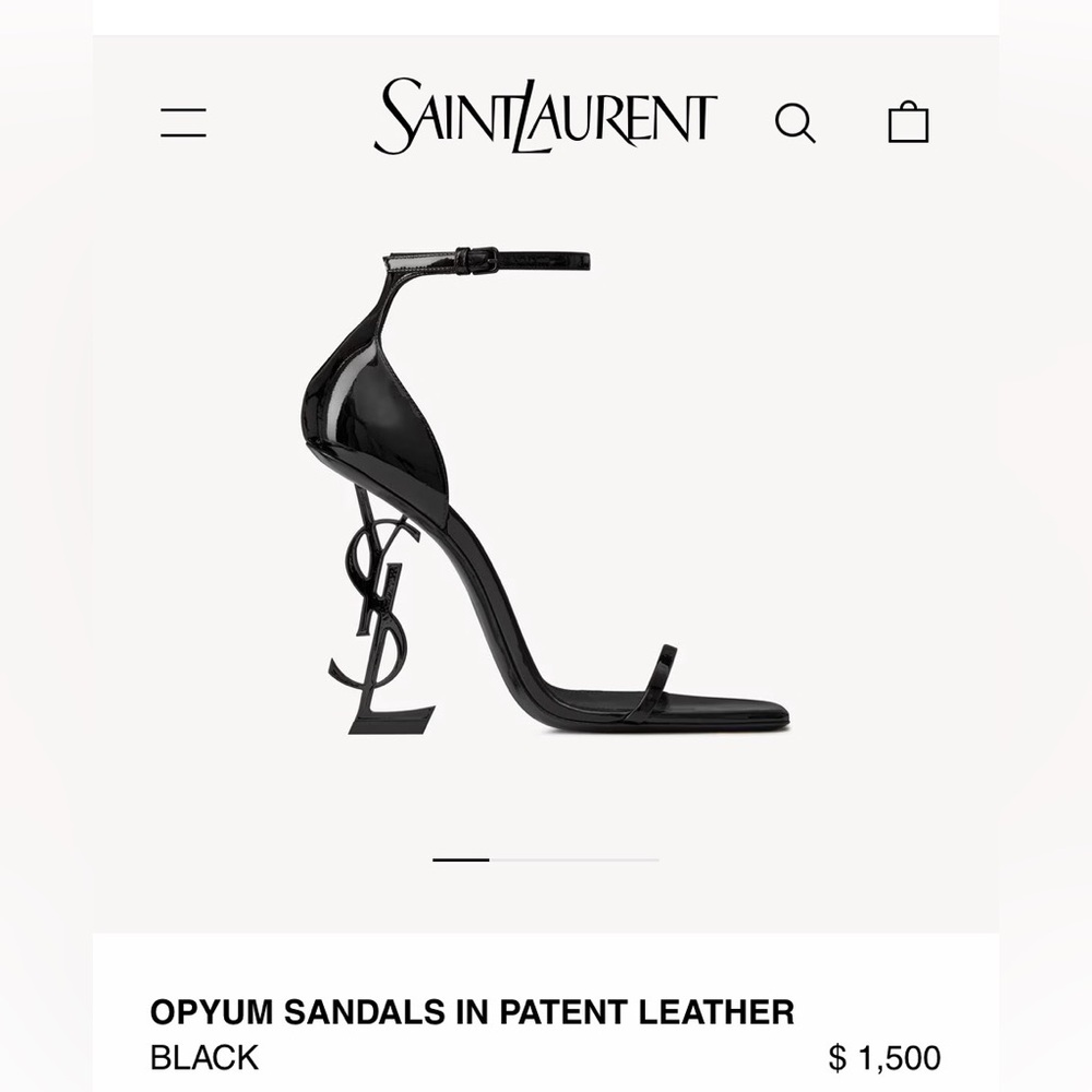 Saint Laurent Glossy Black Heels